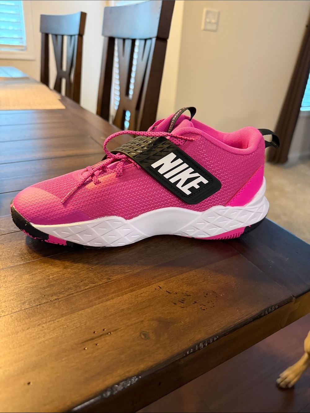 Nike Team Hustle D 12 GS Laser Fuchsia Pink Basketball Shoes Youth 6.5Y - Picture 5 of 13